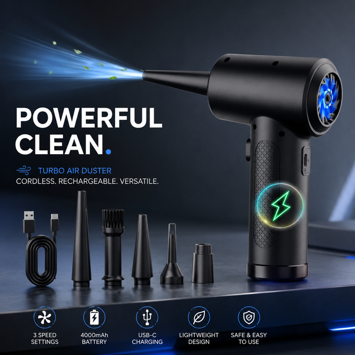 Rechargeable Turbo Air Duster