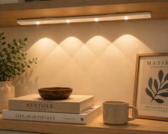 Magnetic Motion Sensor Light installed under a shelf in a clean lifestyle setting thumbnail